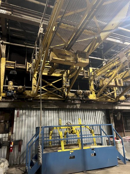 3 TON X 15' SHEPARD-NILES WALL MOUNTED POWERED GANTRY CRANE: STOCK 18470