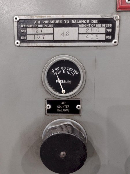 60 TON BLISS MODEL #C-60 OBI STAMPING PUNCH PRESS 8&quot; STROKE: STOCK #23462