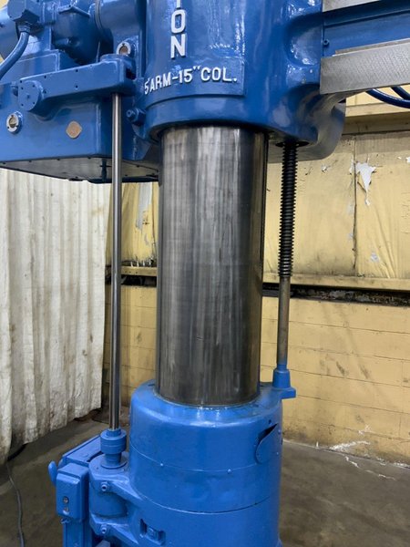 5' X 15" CARLTON MODEL #3A RADIAL ARM DRILL: STOCK #80780