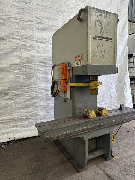75 TON HANNIFIN HDYRAULIC STRAIGHTENING PRESS: STOCK #77127