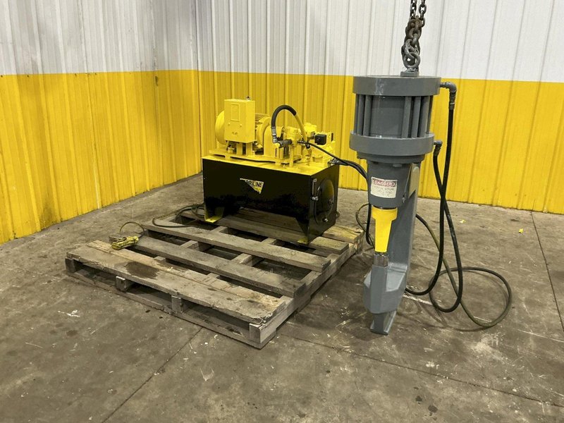 100 TON PEDDINGHAUS MODEL #WP-100-12  PORTABLE HYDRAULIC WEB PUNCH PRESS: YOBRO #24626