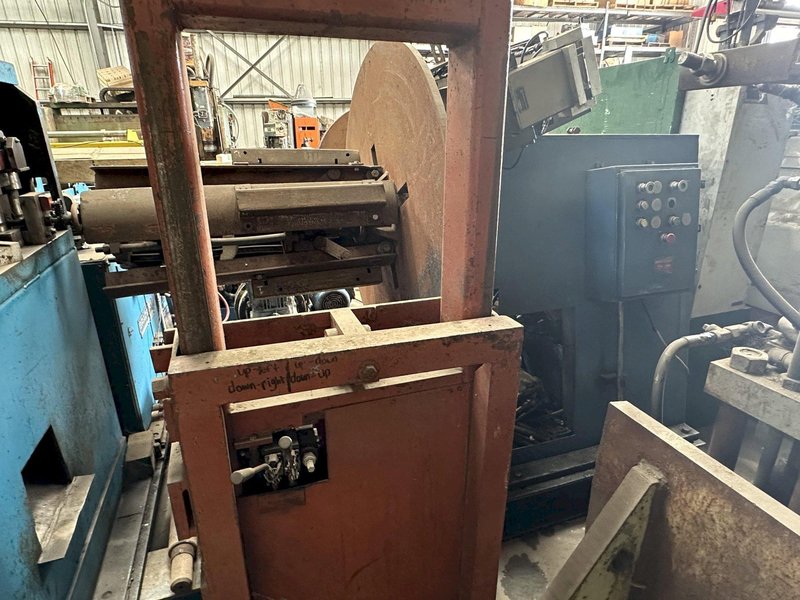 24" BRADBURY STRAIGHTENER, FEEDER &amp; PRE-PUNCH GOGLE PRESS &amp; CUTOFF: STOCK #19203