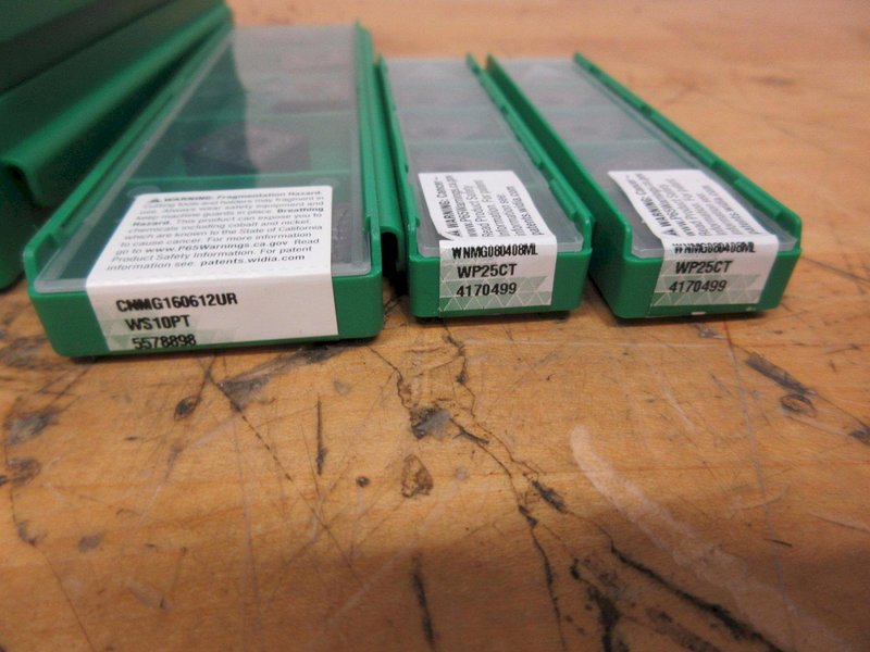 Kennametal &amp; Widia Inserts Turning, Facing/Parting Inserts (NEW)- Auction Item