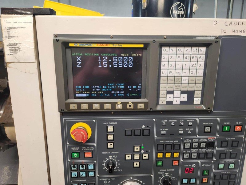 Doosan Puma 240B CNC Lathe, 2005 – Bar Feeder, Tailstock, Parts Catcher
