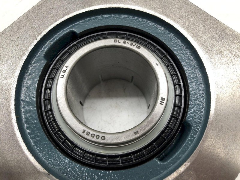 (4) 2-3/16&quot; DODGE 4 BOLT FLANGE BALL BEARING WITH COLLAR LOCKING: STOCK 18532