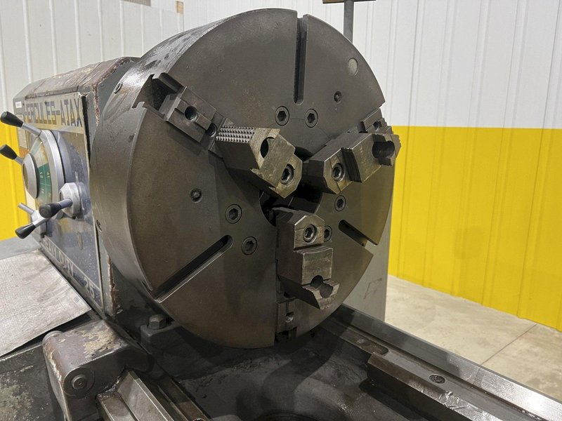 27&quot; x 84&quot; HERCULES AJAX MODEL #HR2000 #25 HEAVY DUTY GAP BED ENGINE LATHE, 4&quot; HOLE: STOCK #19837