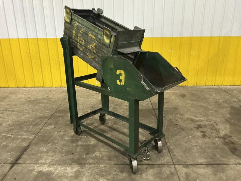 (120) 36” x 18” x 18” STEEL STACKABLE PARTS BIN TUB CONTAINER WITH DUMP DOOR: YOBRO #25062