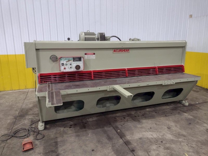 10' X 1/4" ACCURPRESS MODEL #825010 LP ACCURSHEAR HYDRAULIC SHEAR: YOBRO #24451