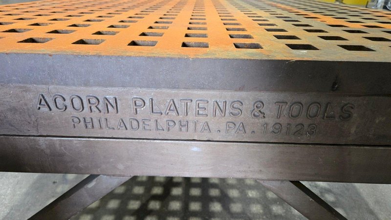 ACORN 5 X 8 WELDING TABLE USED