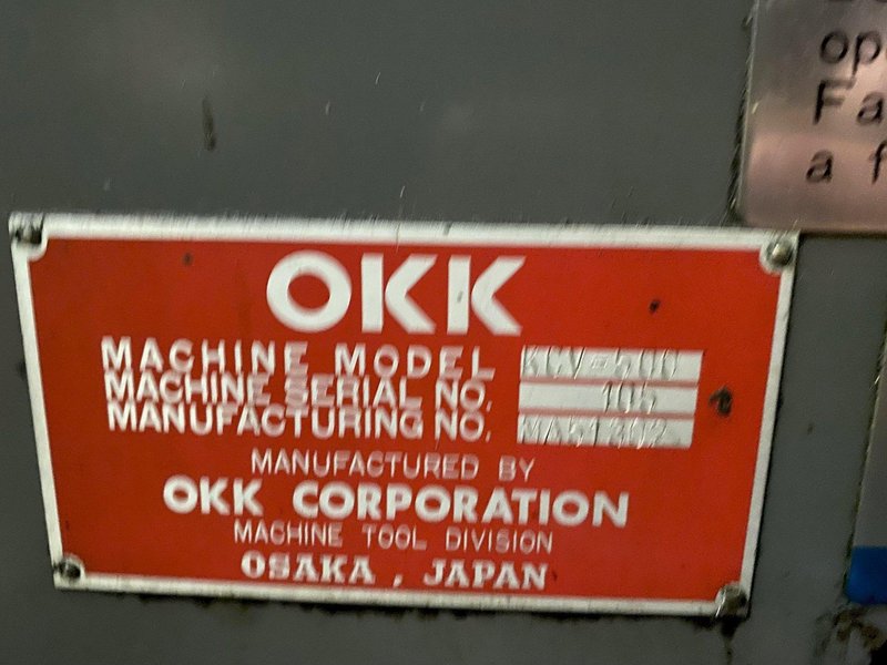 (2002) OKK KCV-500 CNC VERTICAL MACHINING CENTER. STOCK # 0525222