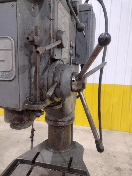 30" SUMMIT MODEL #59R GEARED HEAD DRILL PRESS WITH POWER FEED: STOCK #20753