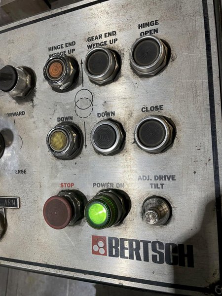 10' X 1-3/16" BERTSCH CENTURY II HYDRAULIC PLATE ROLL: STOCK #14196