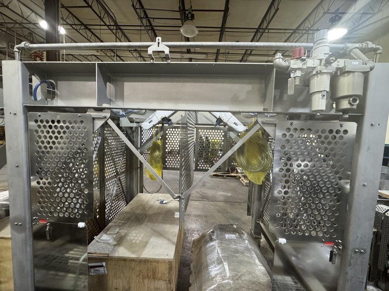 Tortilla Unstacking/Placing System w/ twin ABB IRB 1200 hygienic robots, 2022 – never used-sanitary wash down