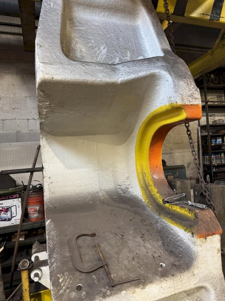 400 TON X 108&quot; CHAMBERSBURGH WHEEL PRESS. STOCK # 0889025