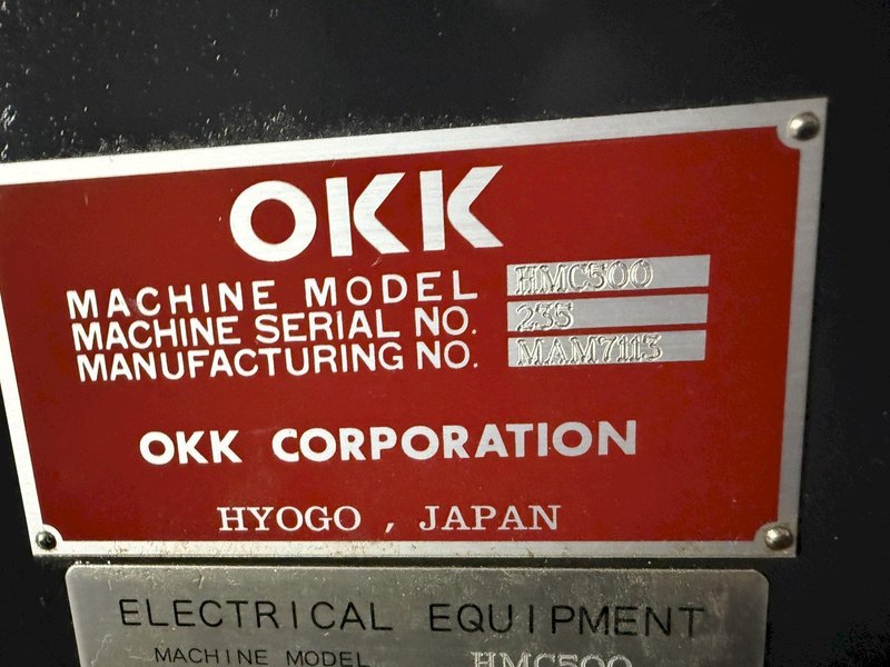 2017 OKK HMC 500 CNC Horizontal Machining Center For Sale