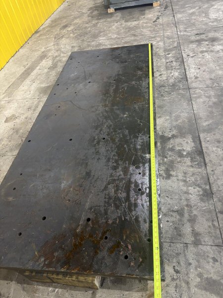 48&quot; X 120&quot; X 2&quot; THICK STEEL FLOOR / BOLSTER PLATE: STOCK #22743