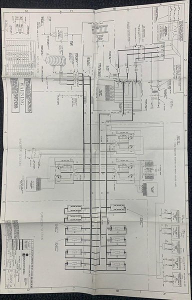 2000 Inductotherm model 1750-300 furnace power supply s/n 00f-123659-12 rated at 1750 kw, 1900 kva, 400 hz., 575 volt, with remote panel control box, original drain/feed manifolds