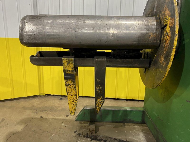 10,000 LB X 42&quot; AMERICAN STEEL LINE ASL MODEL #1000 MOTORIZED COIL REEL UNCOILER STOCK #3663