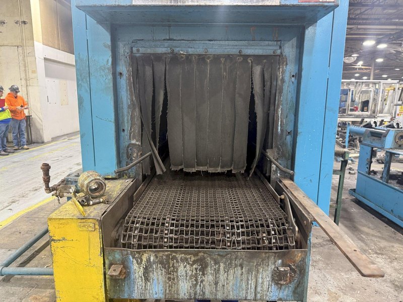 24" x 24" RANSOHOFF 3-STAGE STEEL MESH CONVEYOR PASS THROUGH PARTS WASHER: YOBRO #24301