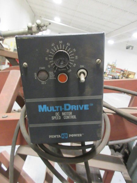 Motorized Rotary Oxy Acetylene Cutting Stand, with 9" 3-Jaw Chuck, Variable Speed Control, and Electric Motor Drive- Auction Item