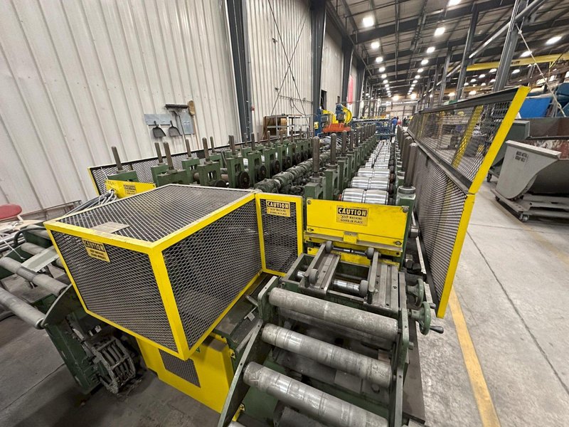 10 &amp; 12 STAND X 2" BRADBURY SIDE BY SIDE U JOINT DRIVE ROLLFORMER: YOBRO #24947