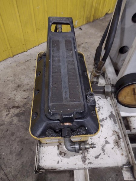 50 TON ENERPAC H-FRAME AIR OVER OIL SHOP PRESS: YOBRO #25793