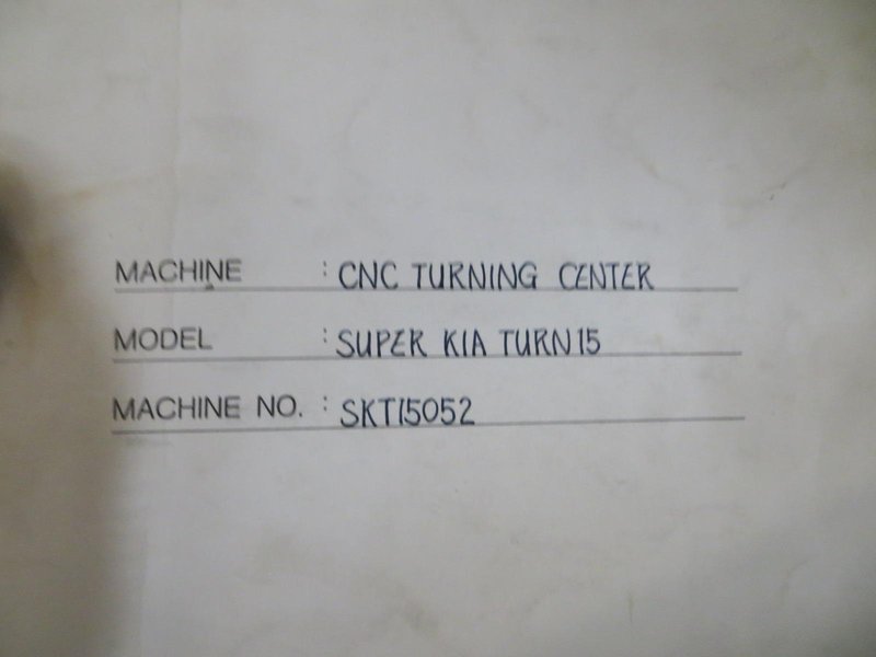 Kia Super KiaTurn 15 CNC Turning Center with Yasnac J50L CNC Control, 6&quot; 3-Jaw Chuck, Tool Setter, 12-Tools, Tailstock, Chip Conveyor and MORE!- Auction Item