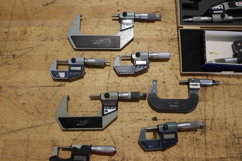 Digital Micrometers, Mitutoyo, Starrett and Fowler- Auction Item
