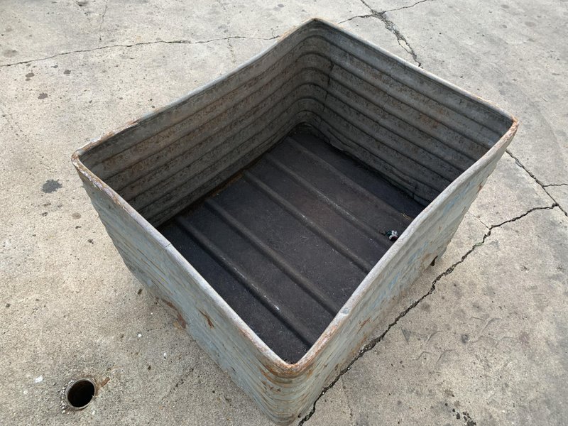 36" X 42" STEEL CORRUGATED TUBS: STOCK 10764