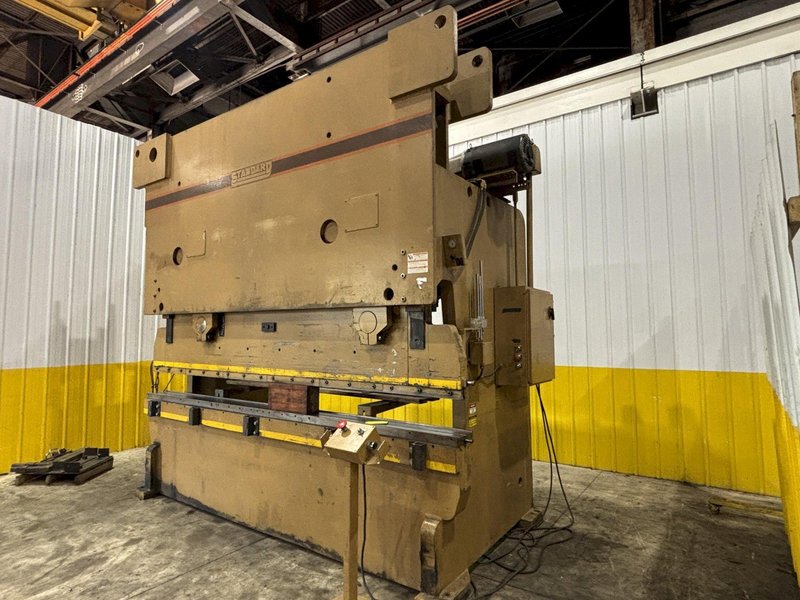 325 TON X 12' STANDARD INDUSTRIAL HYDRAULIC PRESS BRAKE NEW 2003 FLOOR STANDING NO PIT: YOBRO #23963
