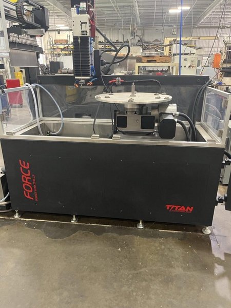 Titan Force 1600 Small Hole EDM Drill, 2023 – Tilting Drill Head, 6-Axis Rotary