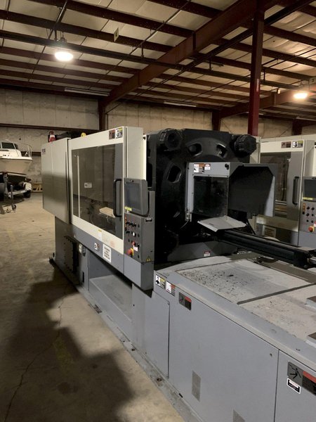 Nissei Used FN280-100A Injection Molding Machine, 309 US Ton; NEW Screw and Barrel; Customizable Shot Size