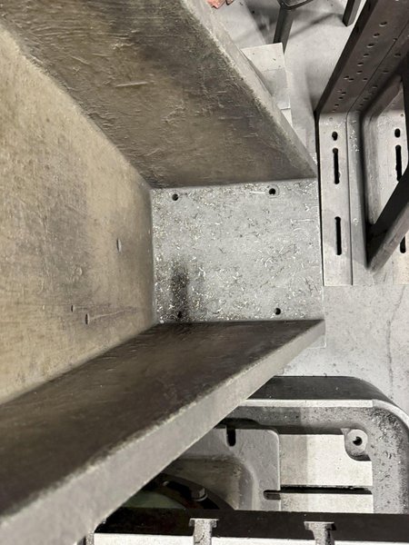 24" WIDE X 46" TALL X 24" DEEP T-SLOTTED ANGLE PLATE SET. STOCK # 0222526