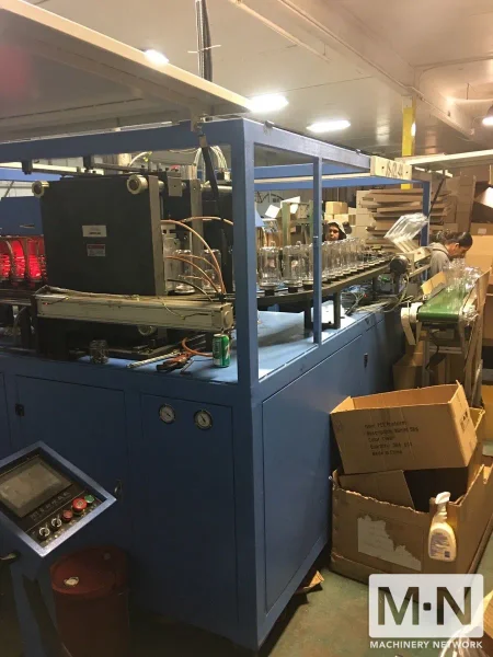 4 HEAD JUNSUN MACHINERY MODEL JS-J2L-4A 2 STAGE BLOW MOLDING MACHINERY MFG 2017