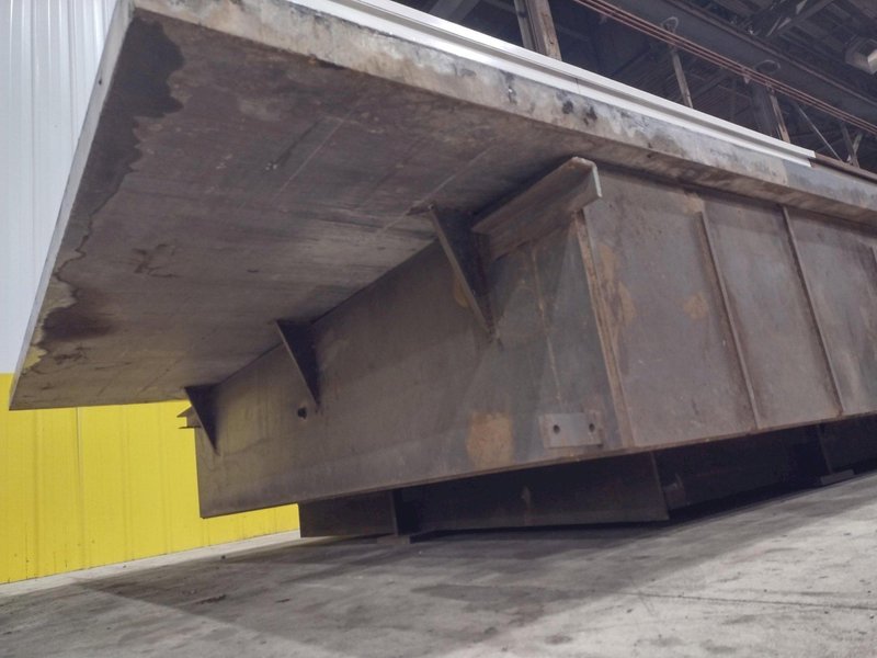 97&quot; X 241&quot; STEEL LAYOUT TABLE WITH 3&quot; PLATE TOP: STOCK 11833