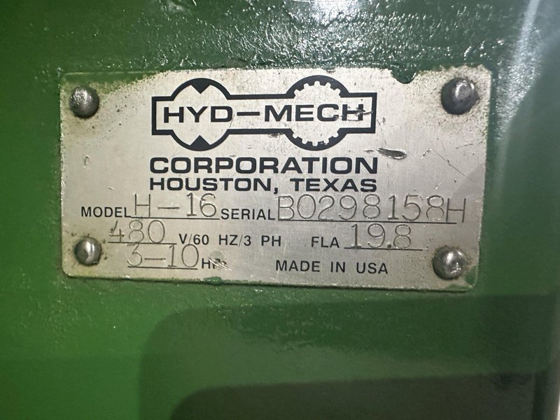 16" X 16" HYD-MECH MODEL #H-16 AUTOMATIC HORIZONTAL BAND SAW WITH NESTING: STOCK #19514