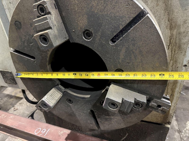 35" x 120" WILLIS MODEL #PK35 HOLLOW SPINDLE ENGINE LATHE 10" HOLE: YOBRO #24547