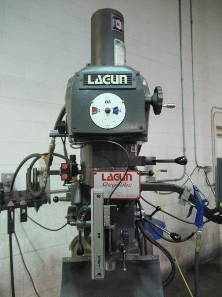 Lagun FTV-2 CNC Vertical Knee Mill with Acu-Rite Millpower 2 2-Axis CNC Control, Power Draw Bar, 10" x 50" Table, 3HP- Auction Item