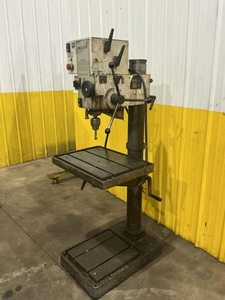 25" WILTON SOLBERGA MODEL #24513 GEARED HEAD SINGLE SPINDLE DRILL PRESS 1998 : YOBRO #25996