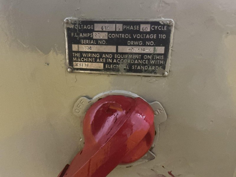 20,000 LB ARONSON MODEL #HD200A POWERED WELDING POSITIONER: YOBRO #24905