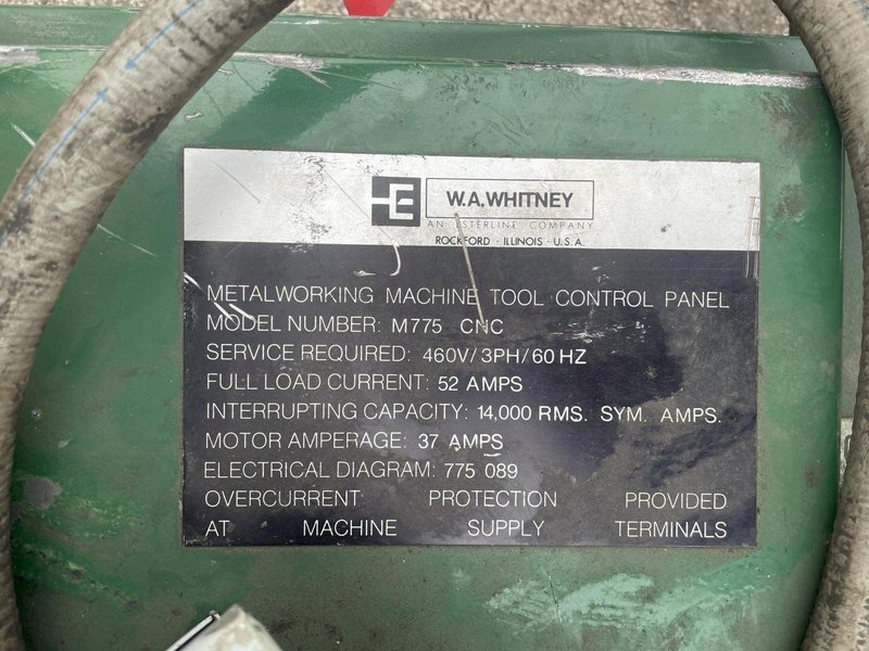150 TON WHITNEY MODEL #765 HYDRAULIC SHEAR FOR ANGLE, FLATS, AND CHANNEL: STOCK #20760