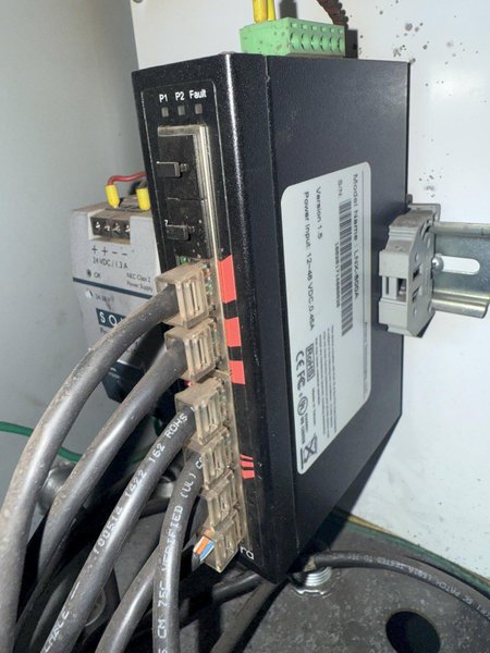 CONTROLLED AUTOMATION ELECTRICAL CONTROL PANEL, FROM MODEL #BFC-530 BEAM PUNCH LINE: STOCK #24124