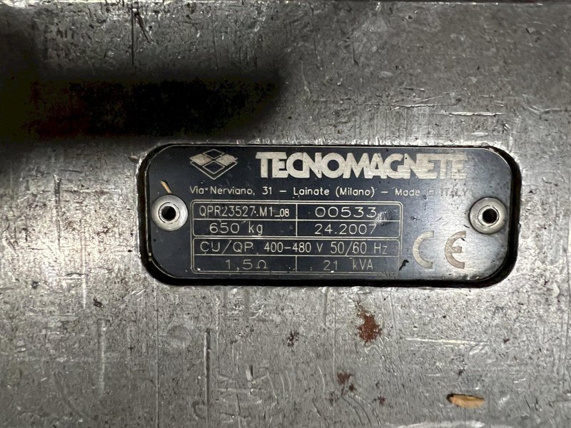Tecnomagnete Electromagnetic Chucks w/ QP-204 Controller 42.5" x 47.5" | 46.5" x 55.5" QPR16633