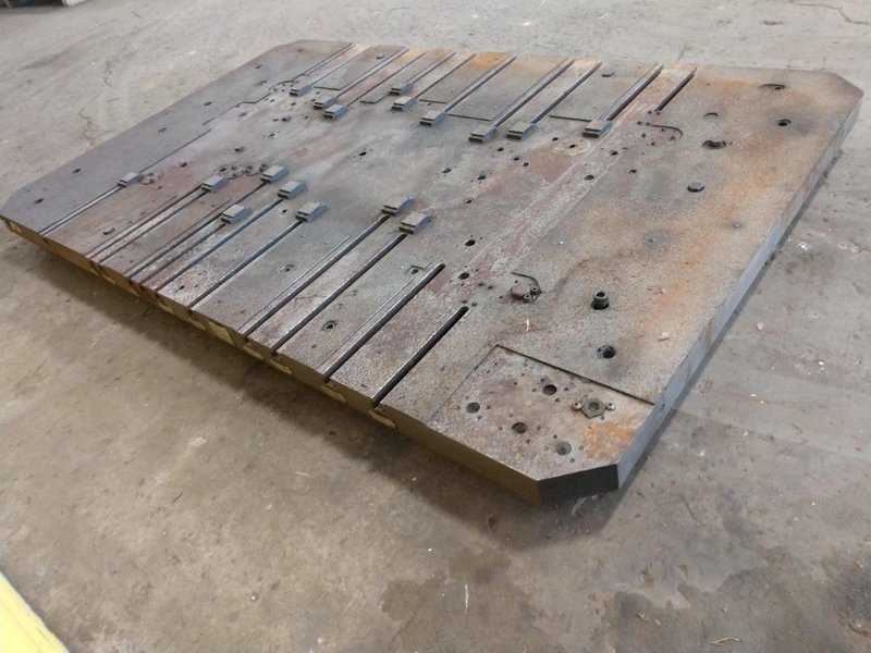 96&quot; X 60&quot; T-SLOTTED BOLSTER PLATE / LAYOUT SURFACE PLATE: STOCK #12680