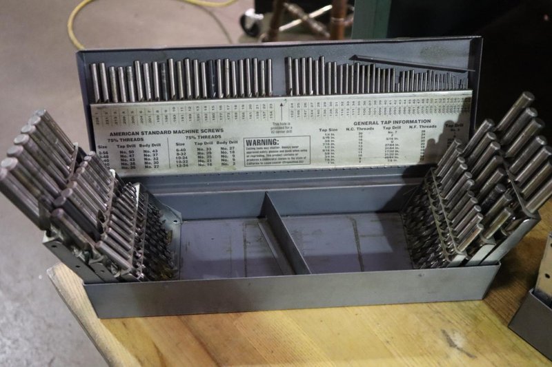Huot Drill Indexes with Drills (3): Fractional, Letter and Decimal Drills- Auction Item