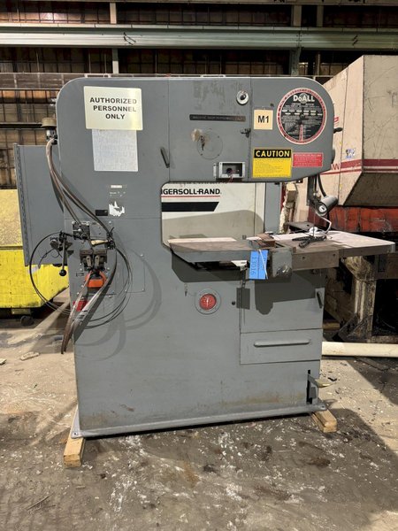 Doall model 3613-10 36" vertical band saw s/n 381-78206 with blade welder and grinder