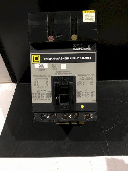 SQUARE D FA36070 CIRCUIT BREAKERS NEW