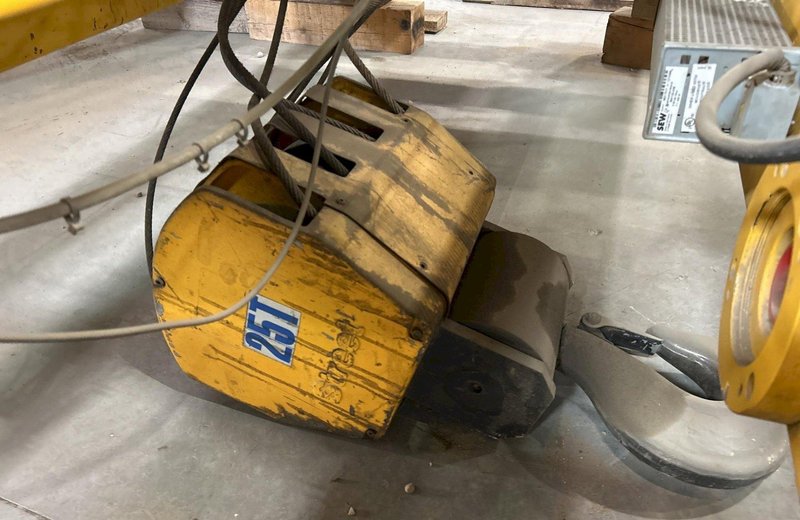 25 TON STREET OVERHEAD CRANE CABLE HOIST, NEW 2008: YOBRO #24831