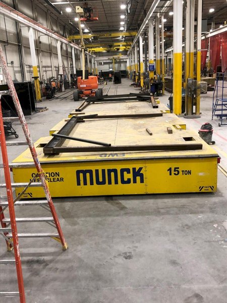 Munck 15-Ton Material Handling Transfer Cart – 2020 – Large Platform for Heavy Loads