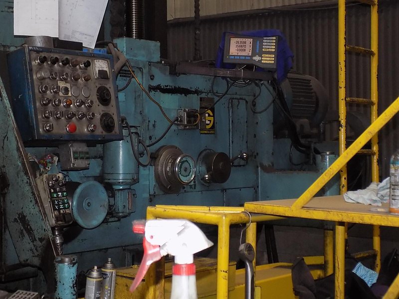 6" GIDDINGS &amp; LEWIS 70-H6-QT TABLE TYPE HORIZONTAL BORING MILL. STOCK #0547926